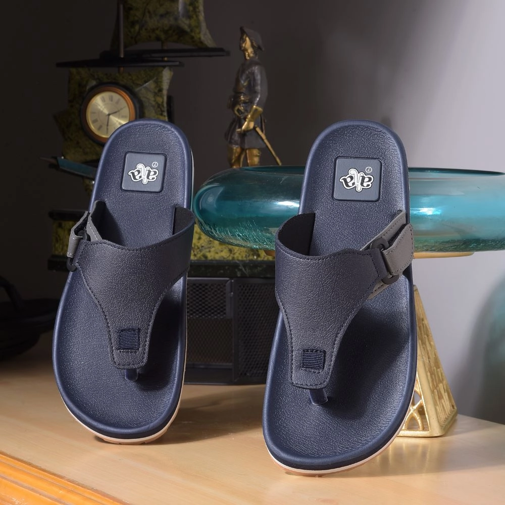 A-HA Casual Navy Blue Flip Flop For Men ANCO-01 By Liberty Flip Flops Luxury Brand