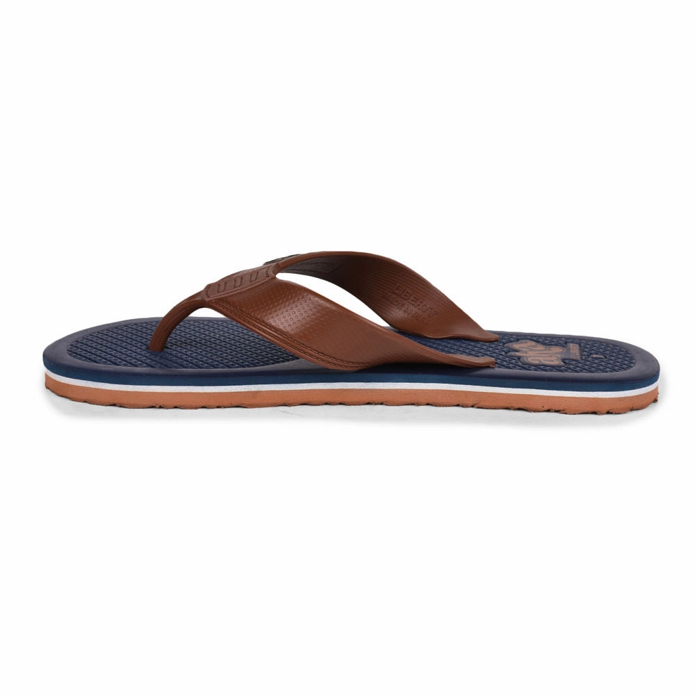 A-HA Casual Navy Blue Flip-Flops For Men HARRISON By Liberty Sole Cork Flip Flops
