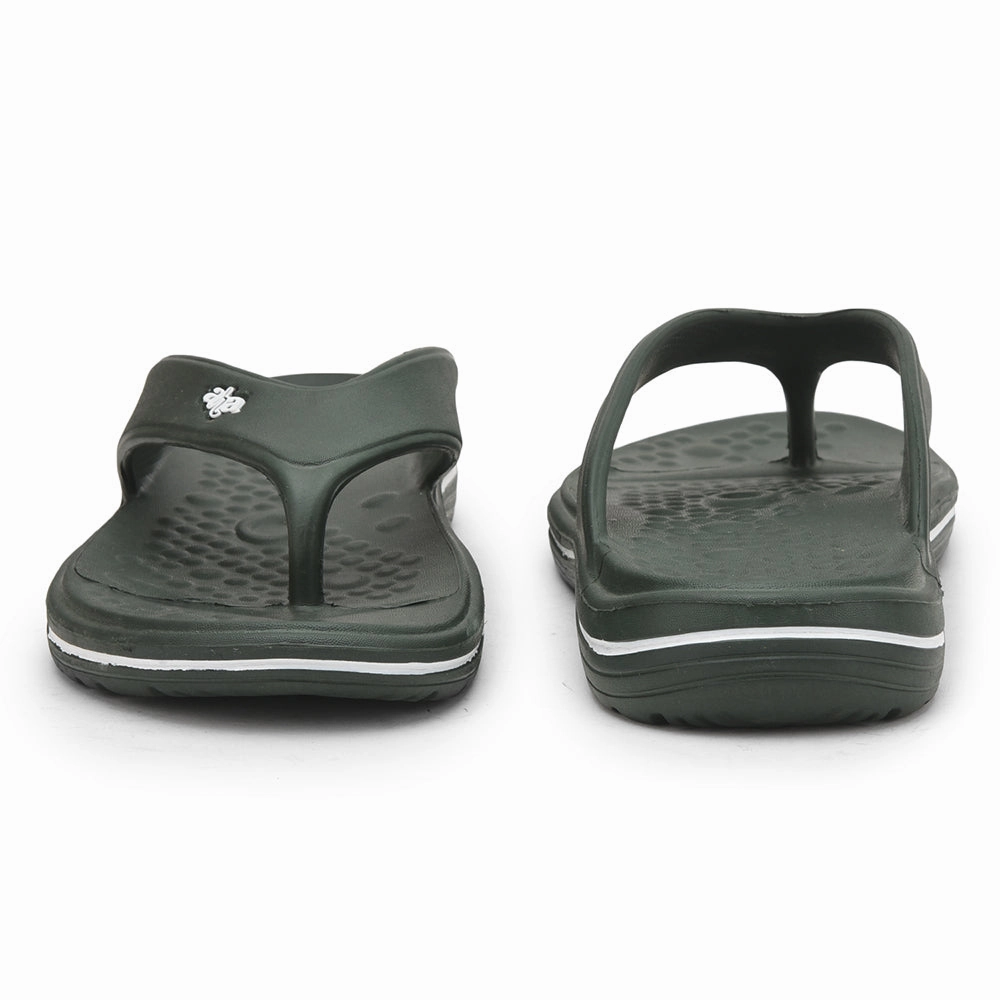 A-HA Casual Olive Green Flip Flop For Men BEACHTIME By Liberty Rainbow Arch Flip Flops