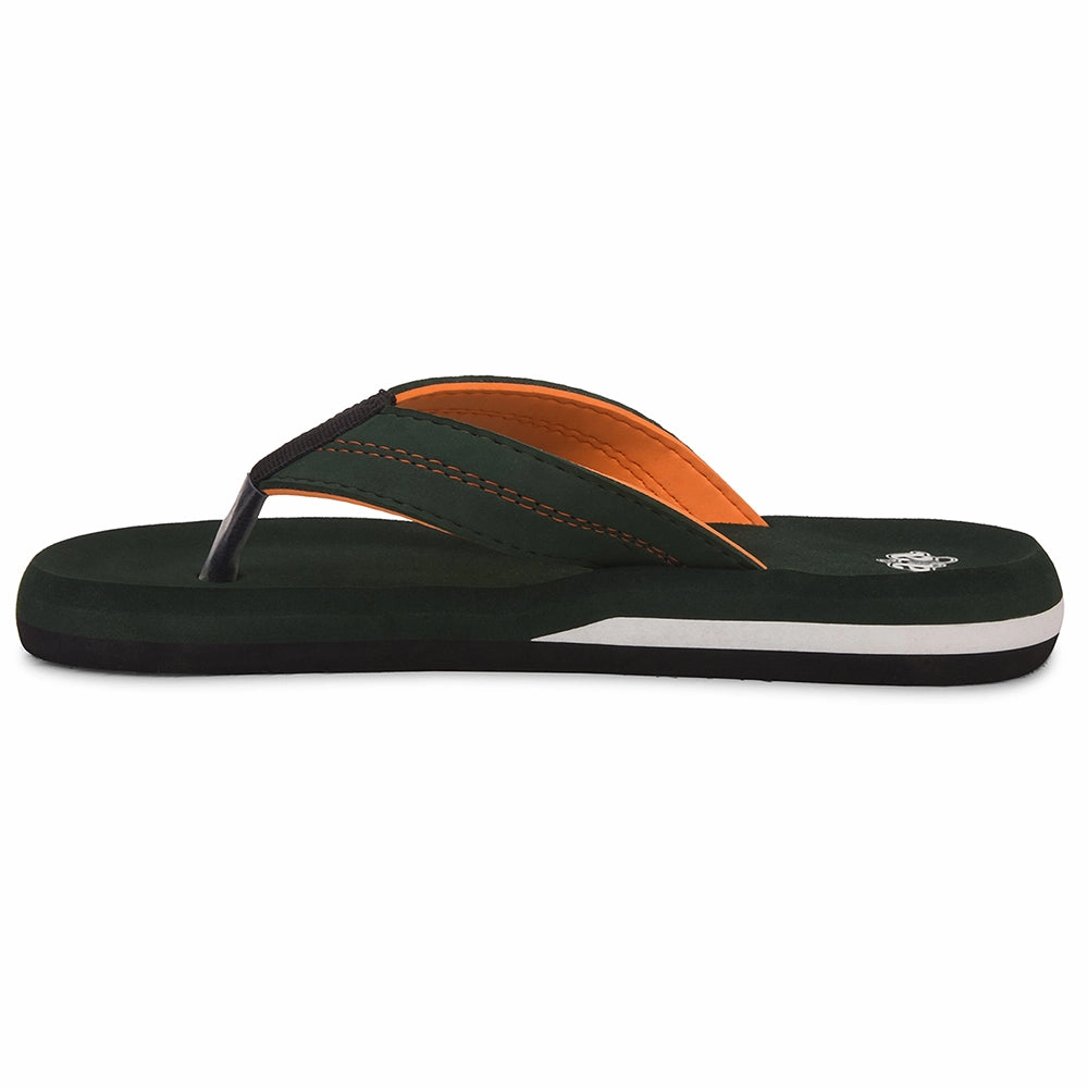 A-HA Olive Green Casual Flip-Flops For Men EXACT By Liberty Thongs Flip Flops