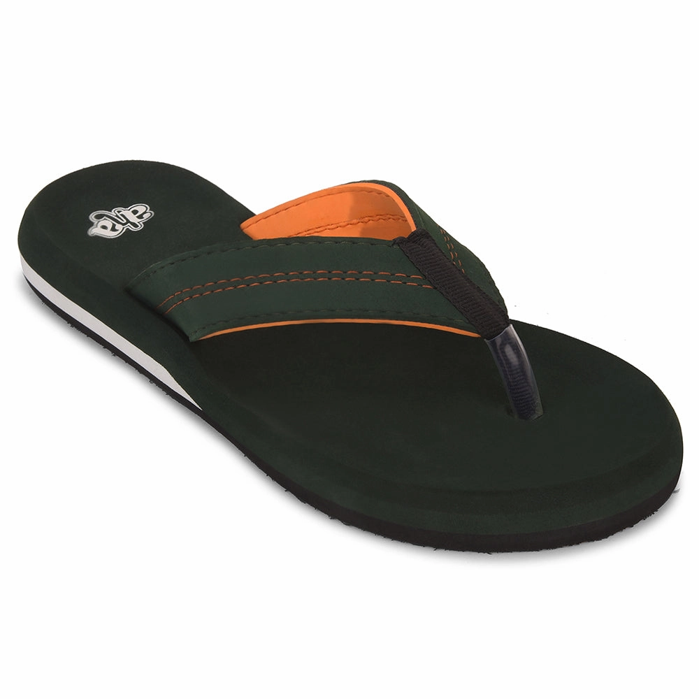 Best Flip Flops Morton's Neuroma A-HA Olive Green Casual Flip-Flops For Men EXACT By Liberty