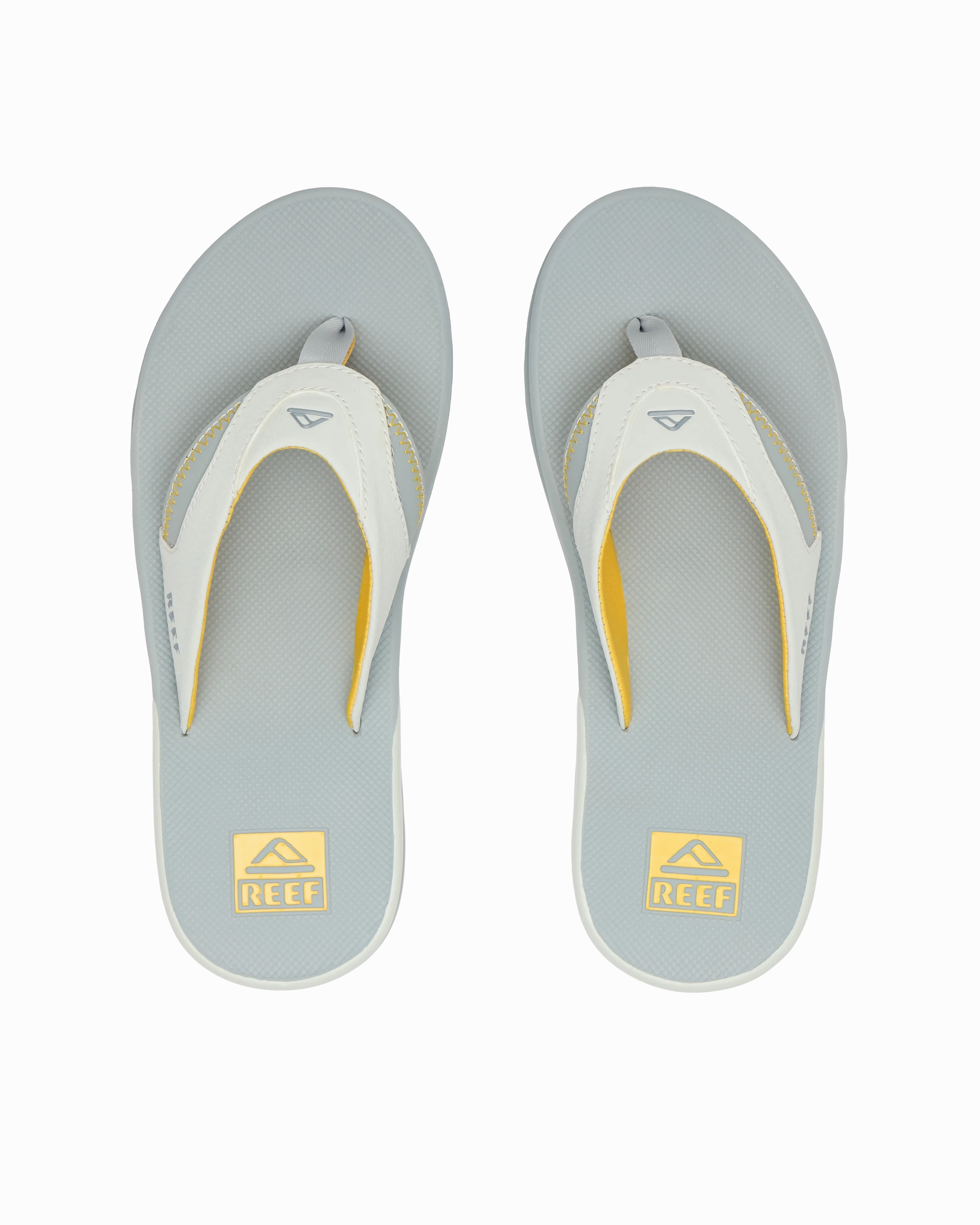 Fanning Flip Flops in Yellow, Grey & Grey Knee High Flip Flops