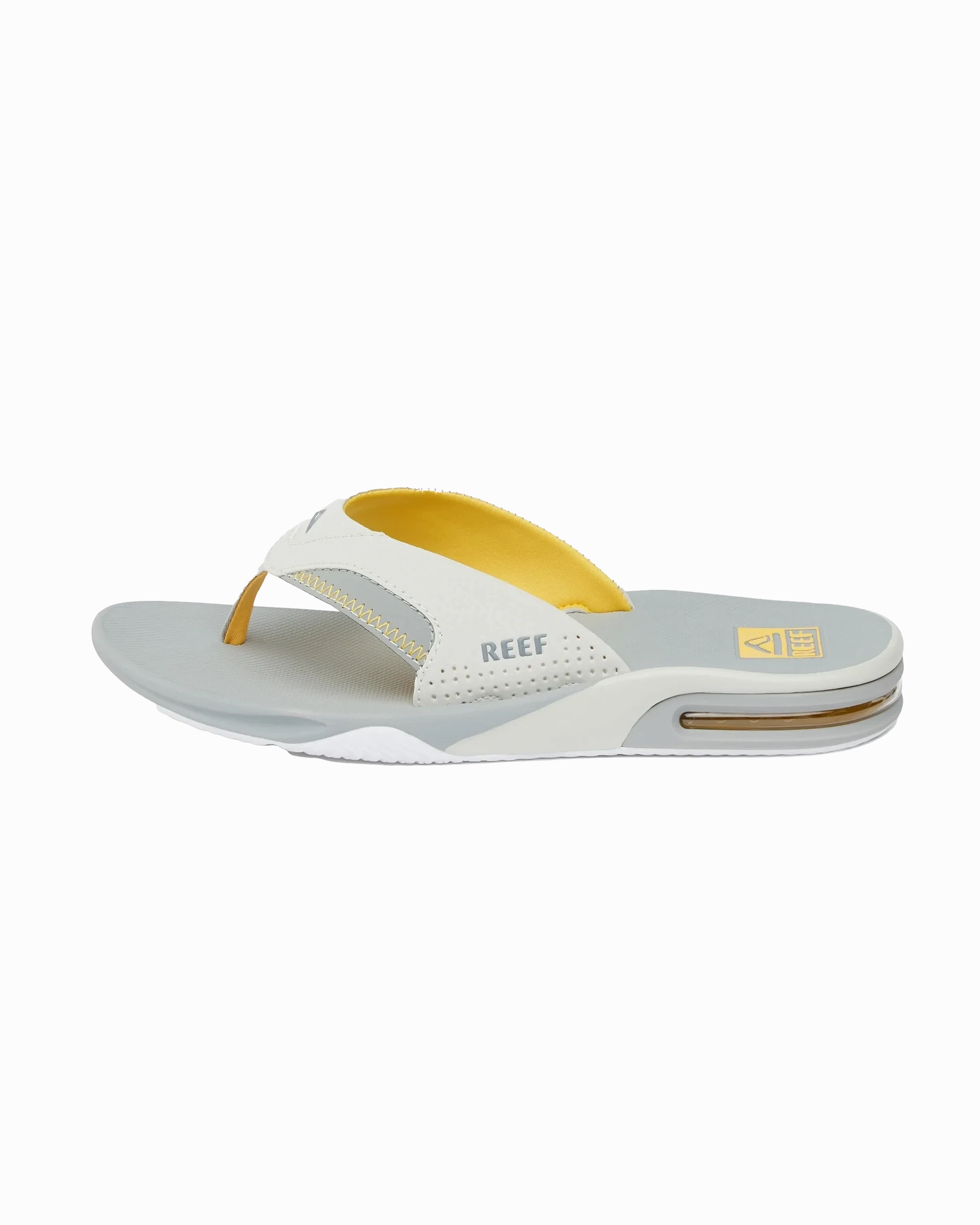 Vionic Orthopedic Flip Flops Fanning Flip Flops in Yellow, Grey & Grey