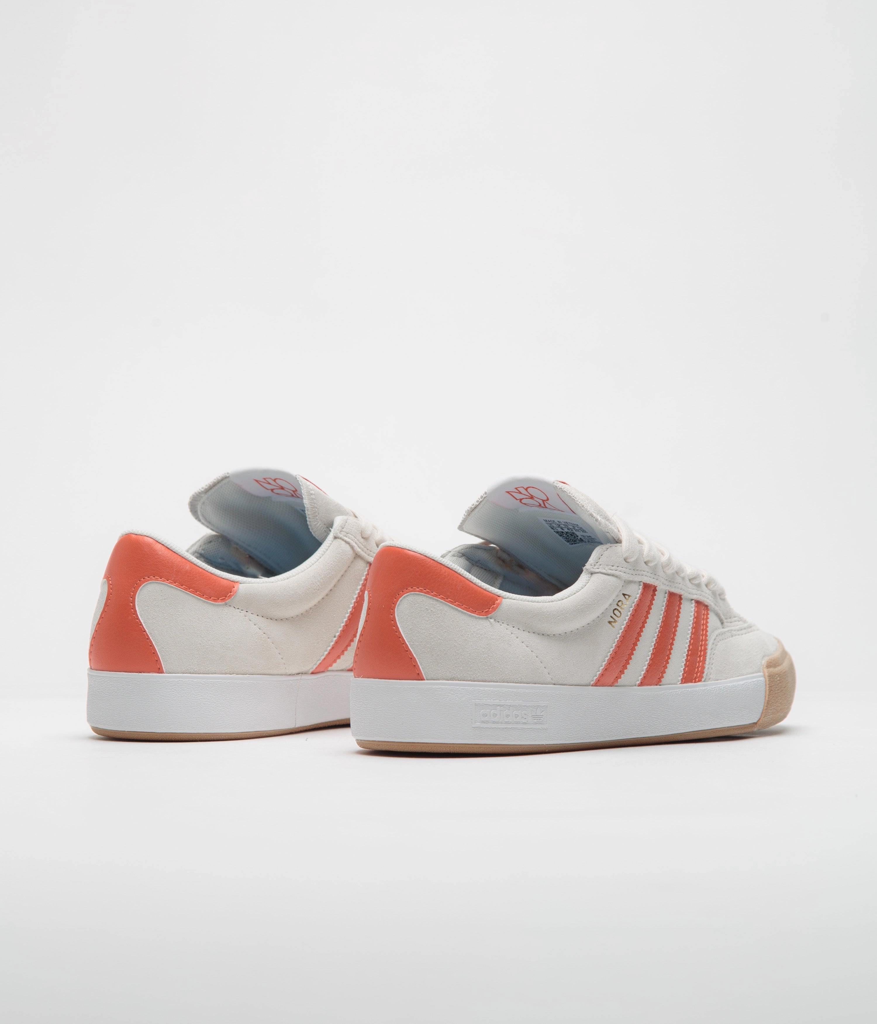Adidas Nora Shoes - Wonder White / Orange / Gum4 Adidas Shoe Finder