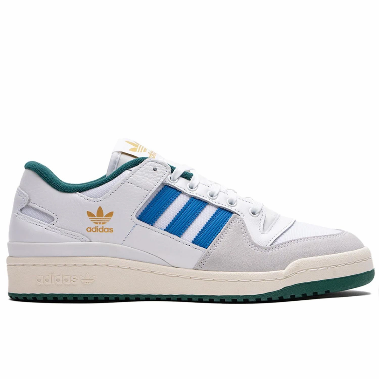 Adidas - Forum 84 Low Adv - Cloud White/Blue Bird/Collegiate Green Adidas Shoes D Rose