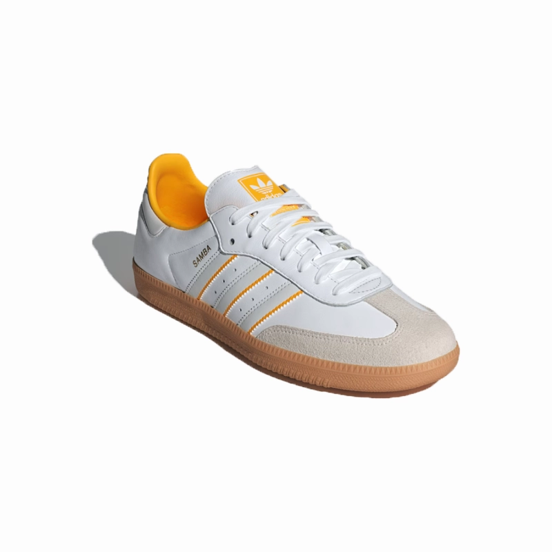 Adidas Shoes Hu adidas - Samba OG - Cloud White/Crew Yellow - Unisex [ID1479]