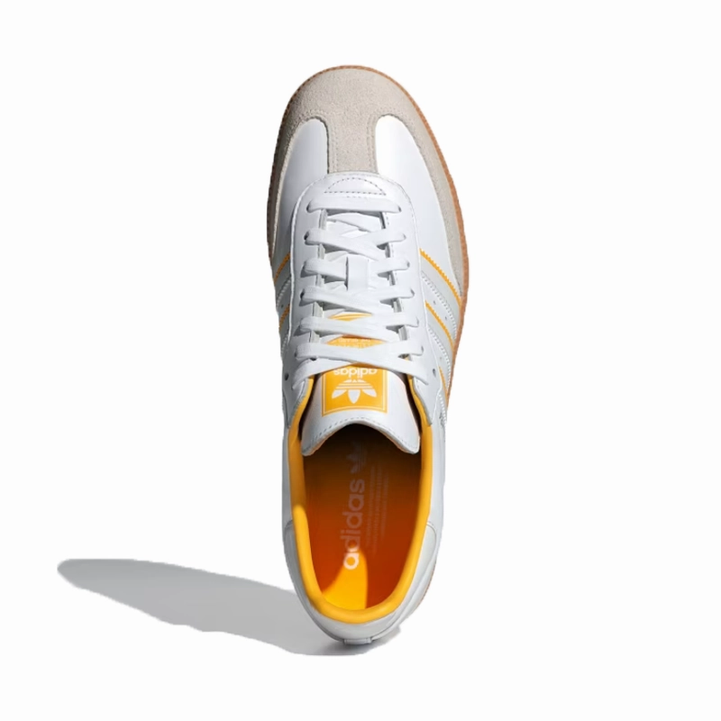 New Adidas Running Shoes 2024 adidas - Samba OG - Cloud White/Crew Yellow - Unisex [ID1479]