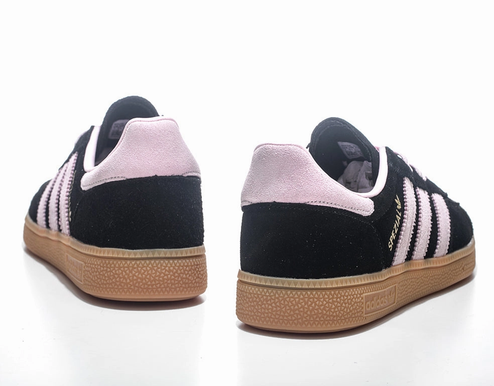 Adidas Handball Spezial 'Black/Pink/Gum' Adidas Tie Up Shoes