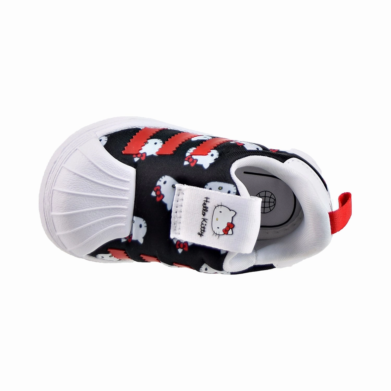 Patent Leather Adidas Shoes Adidas Hello Kitty Superstar 360 Toddlers Shoes Cloud White-Core Black-Vivid Red
