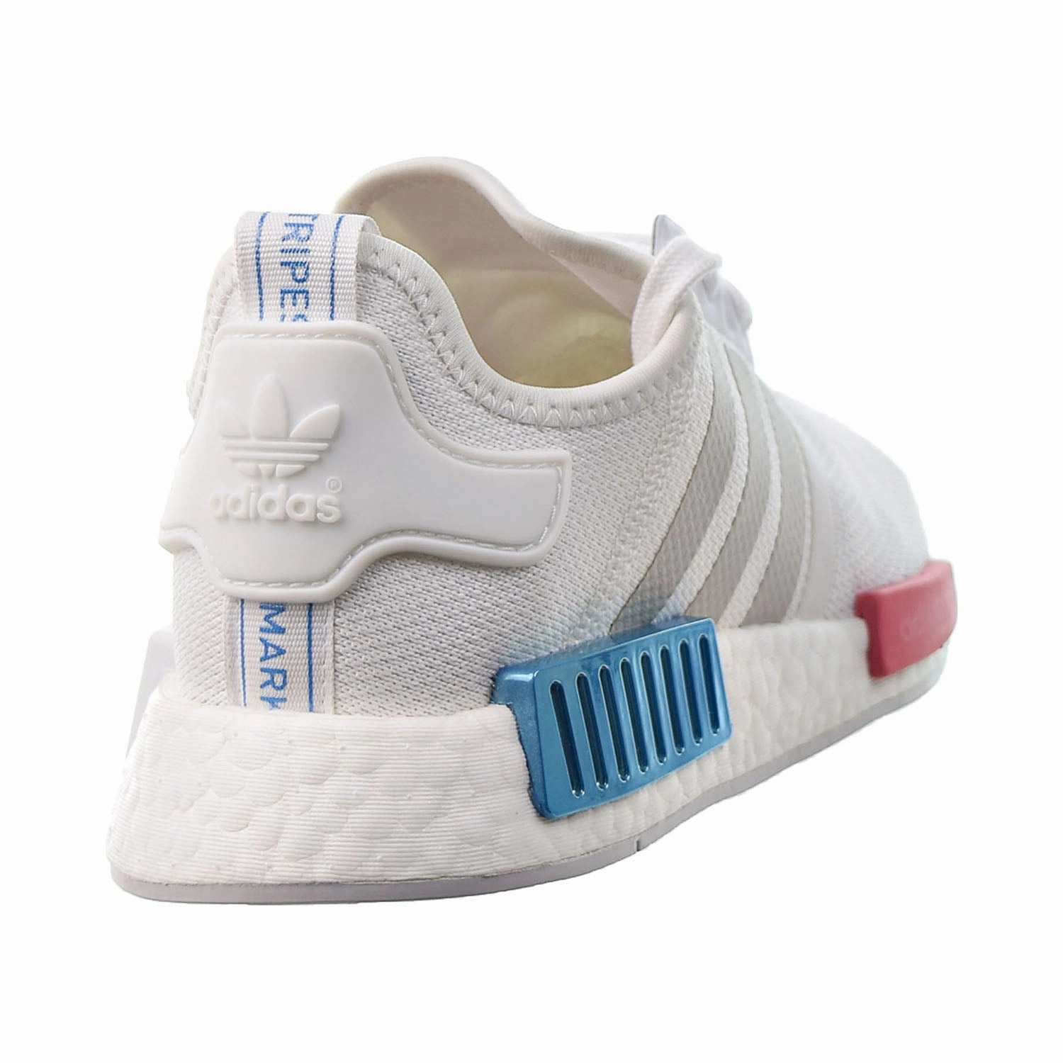 Adidas NMD R1 Women's Shoes White-Grey-Hazy Rose Supernova Stride Running Shoes