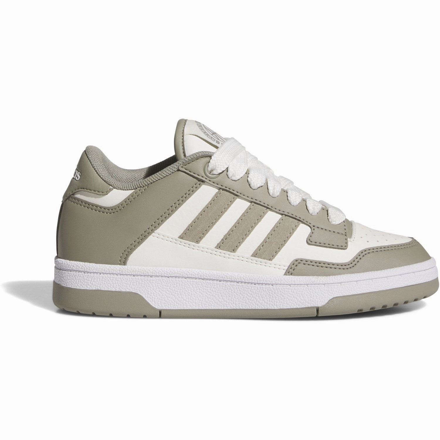 adidas Originals Silver Pebble/Cloud White/Ftwr White Rapid Court Low J Sneakers Adidas Gym Shoes