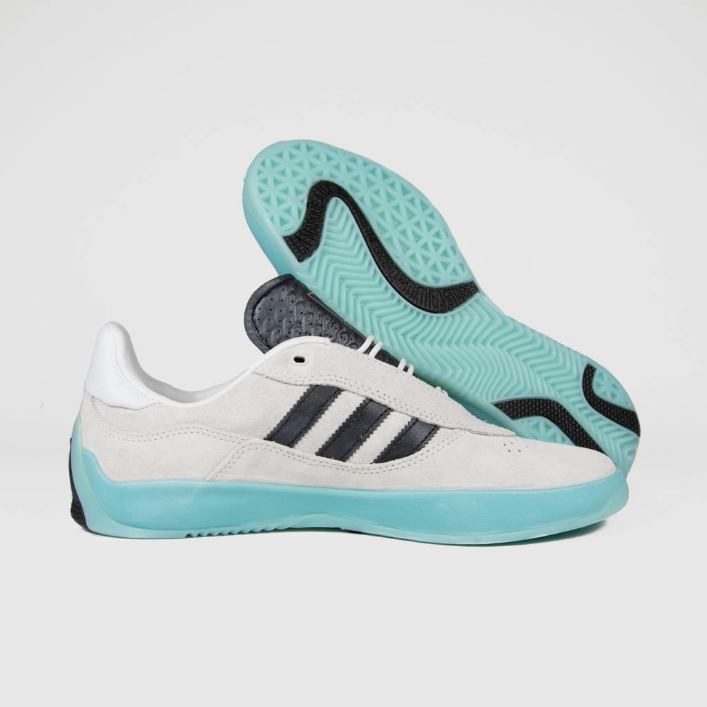 Boost Adidas Golf Shoes Adidas Skateboarding - Puig Shoes - Crystal White / Core Black / Light Aqua