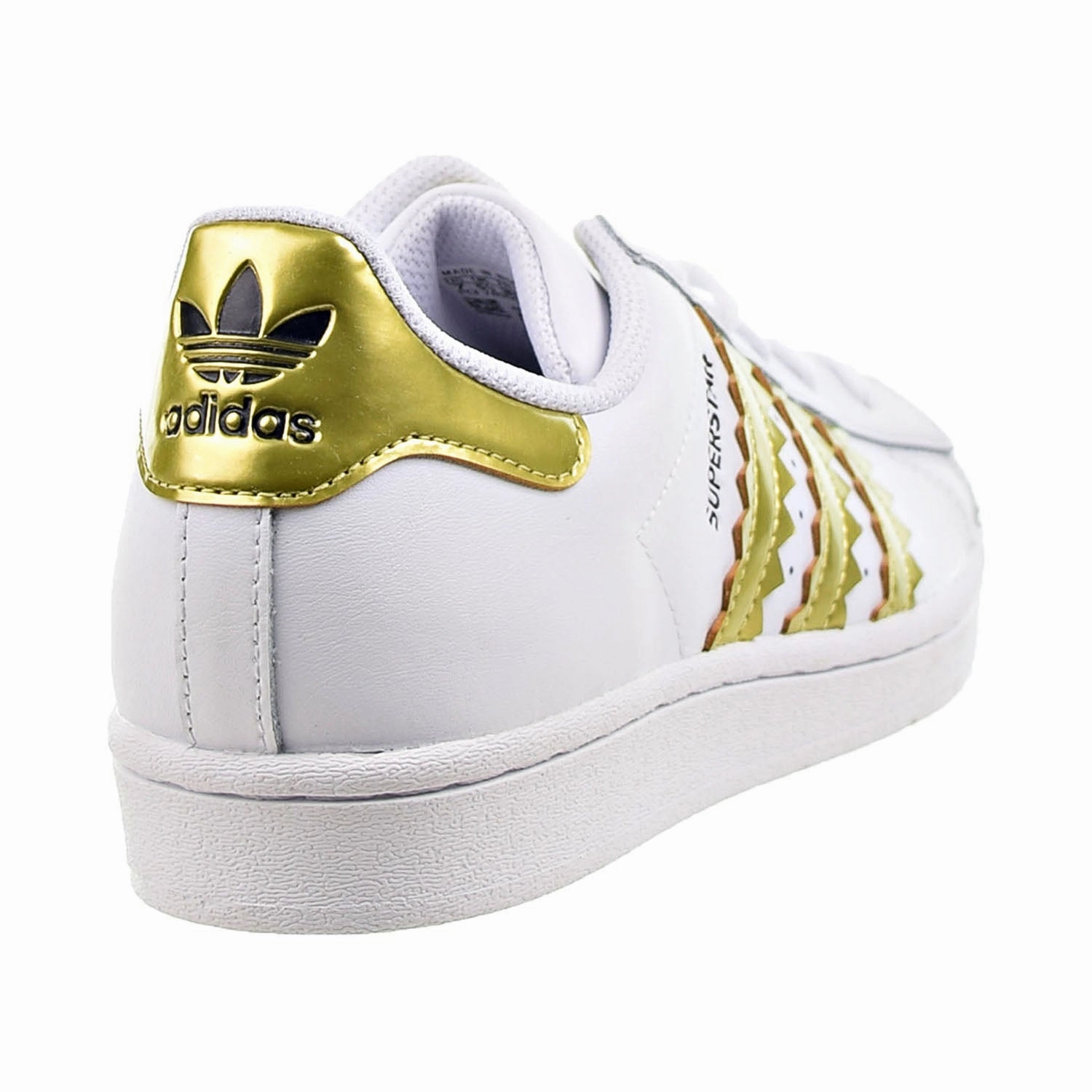 Adidas Superstar Women's Shoes Cloud White-Matte Gold-Core Black Adidas Clothes And Shoes