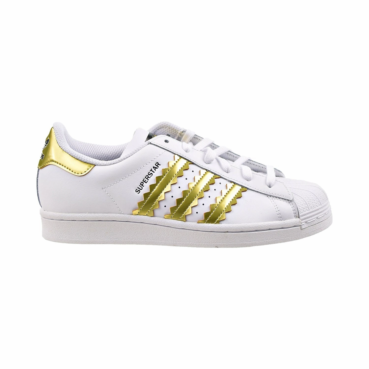 Adidas Superstar Women's Shoes Cloud White-Matte Gold-Core Black Adidas 4d Shoes