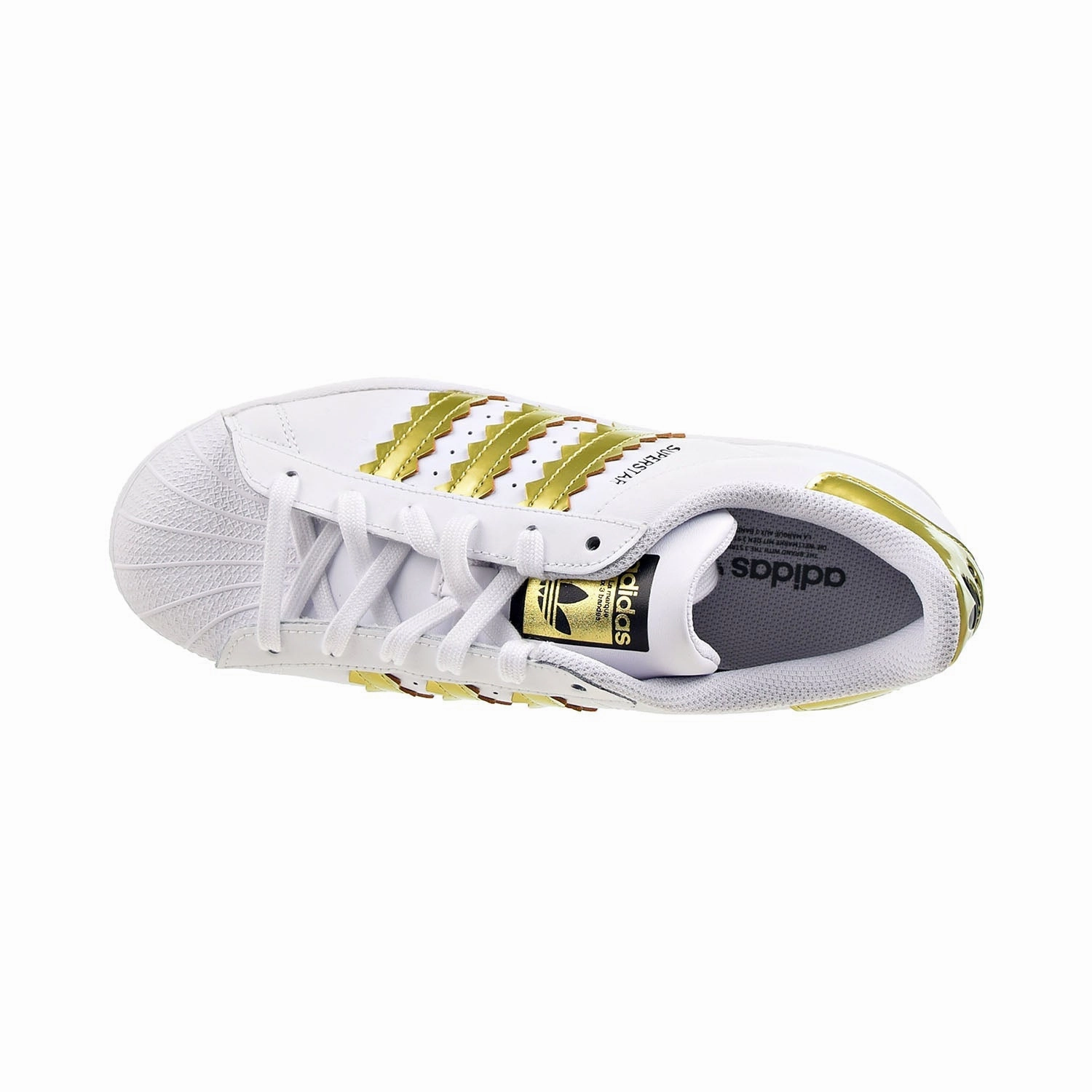 Adidas Fastest Running Shoe Adidas Superstar Women's Shoes Cloud White-Matte Gold-Core Black