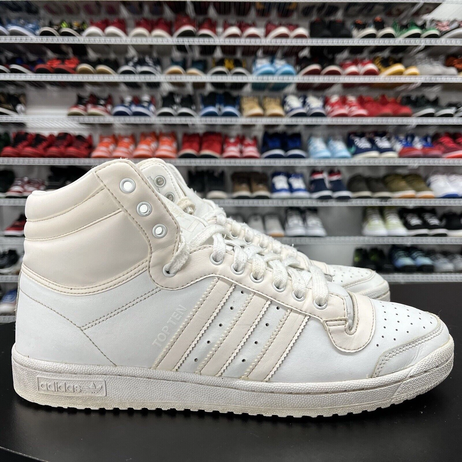 Adidas Top Ten High White And Pink S84596 Size 11.5 Adidas Neo Tennis Shoes