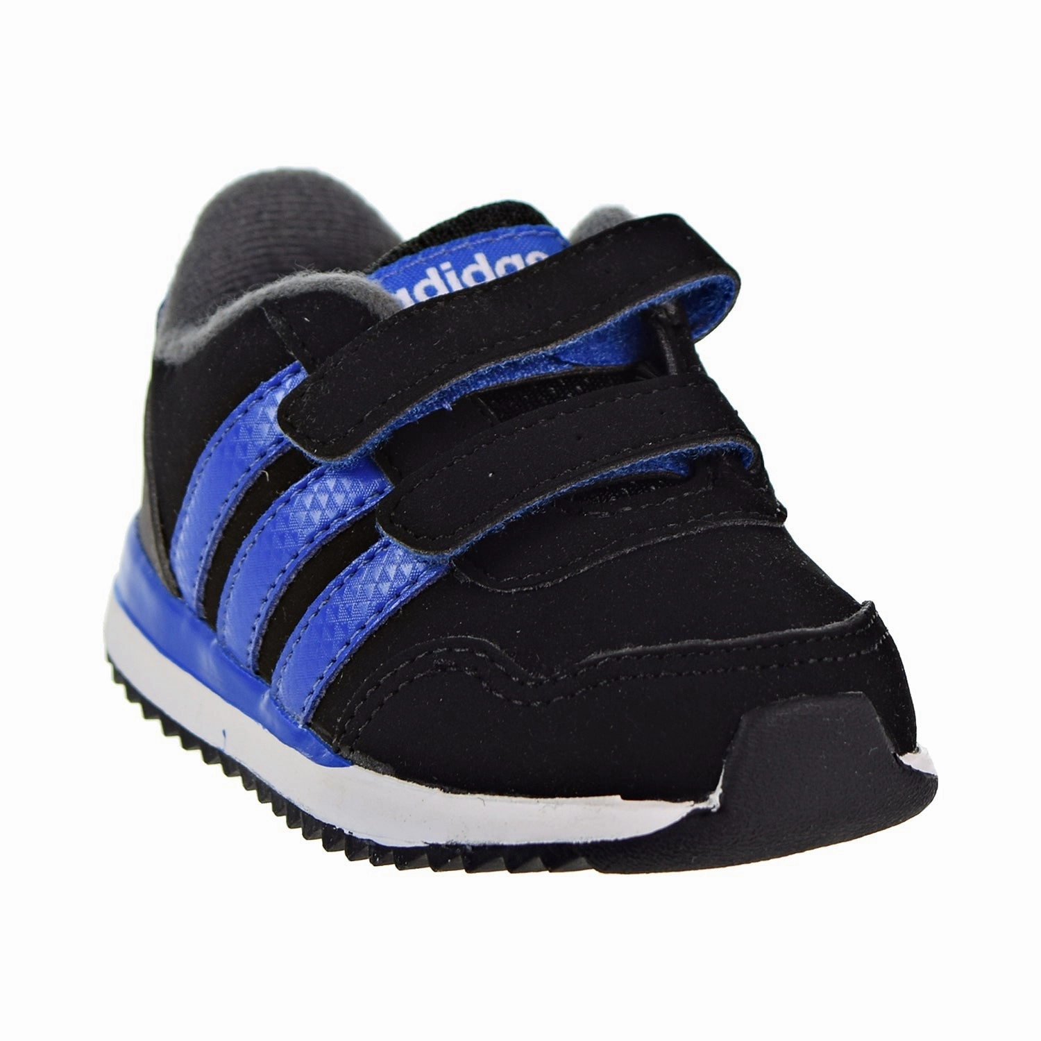 Adidas V Jog CMF Toddlers Core Black/Blue/Grey Budget Running Shoes