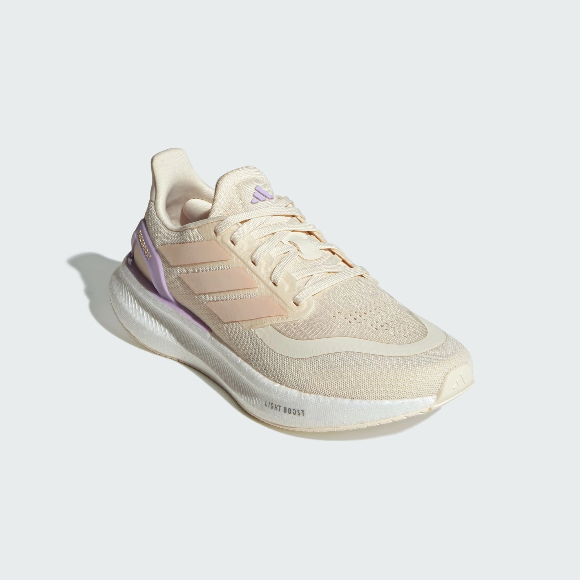 Running Shoes Png Adidas Women's Pureboost 5 Beige/White Running Shoes