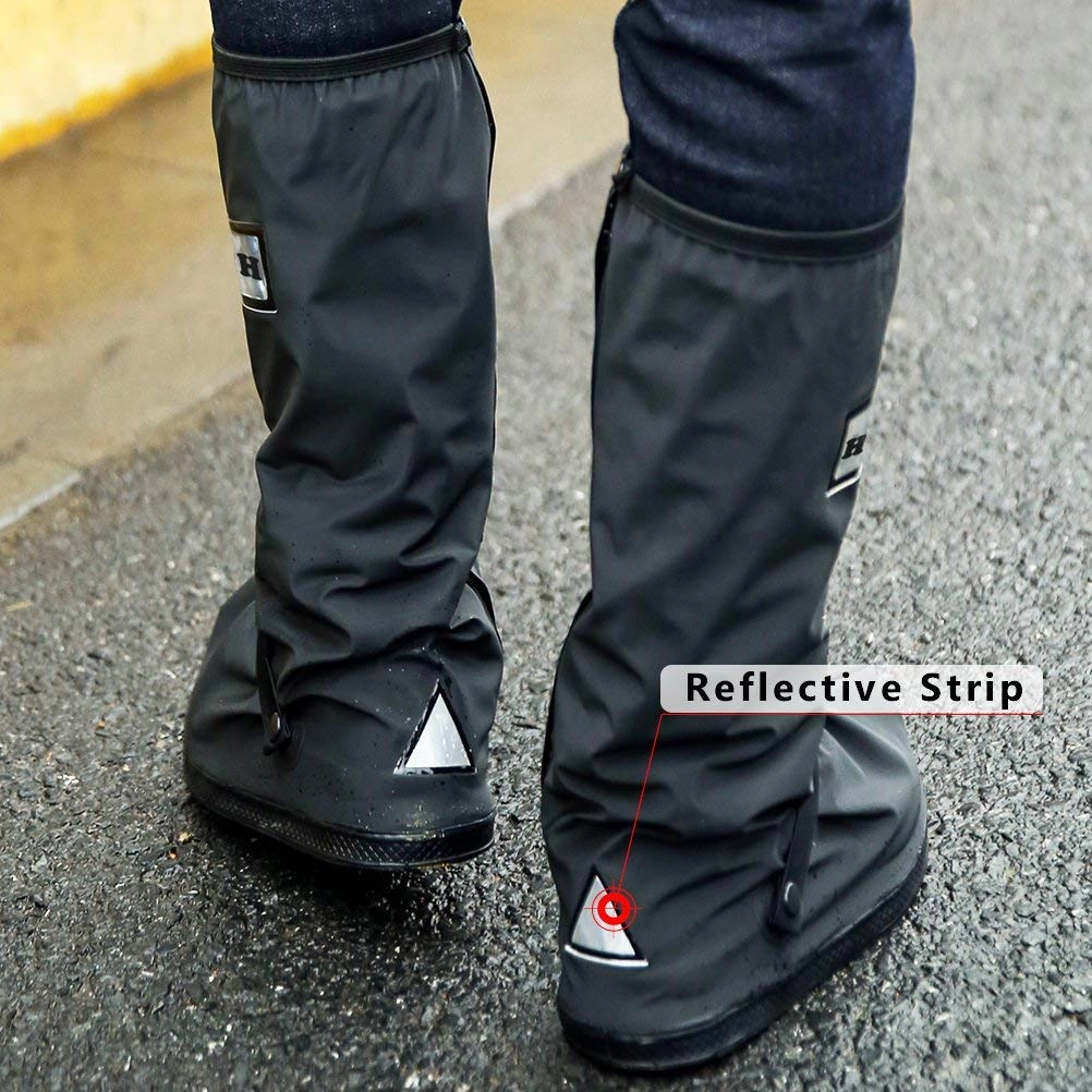 Extra Wide Golf Shoes Black Waterproof Rain Boot (over shoe)