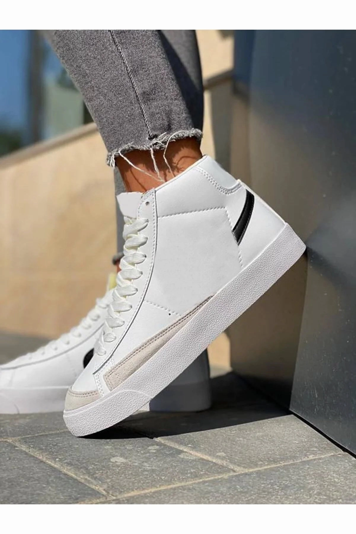 Running Shoes Wide Aleynashoes Women's White Black Nkblaa Sport Shoes