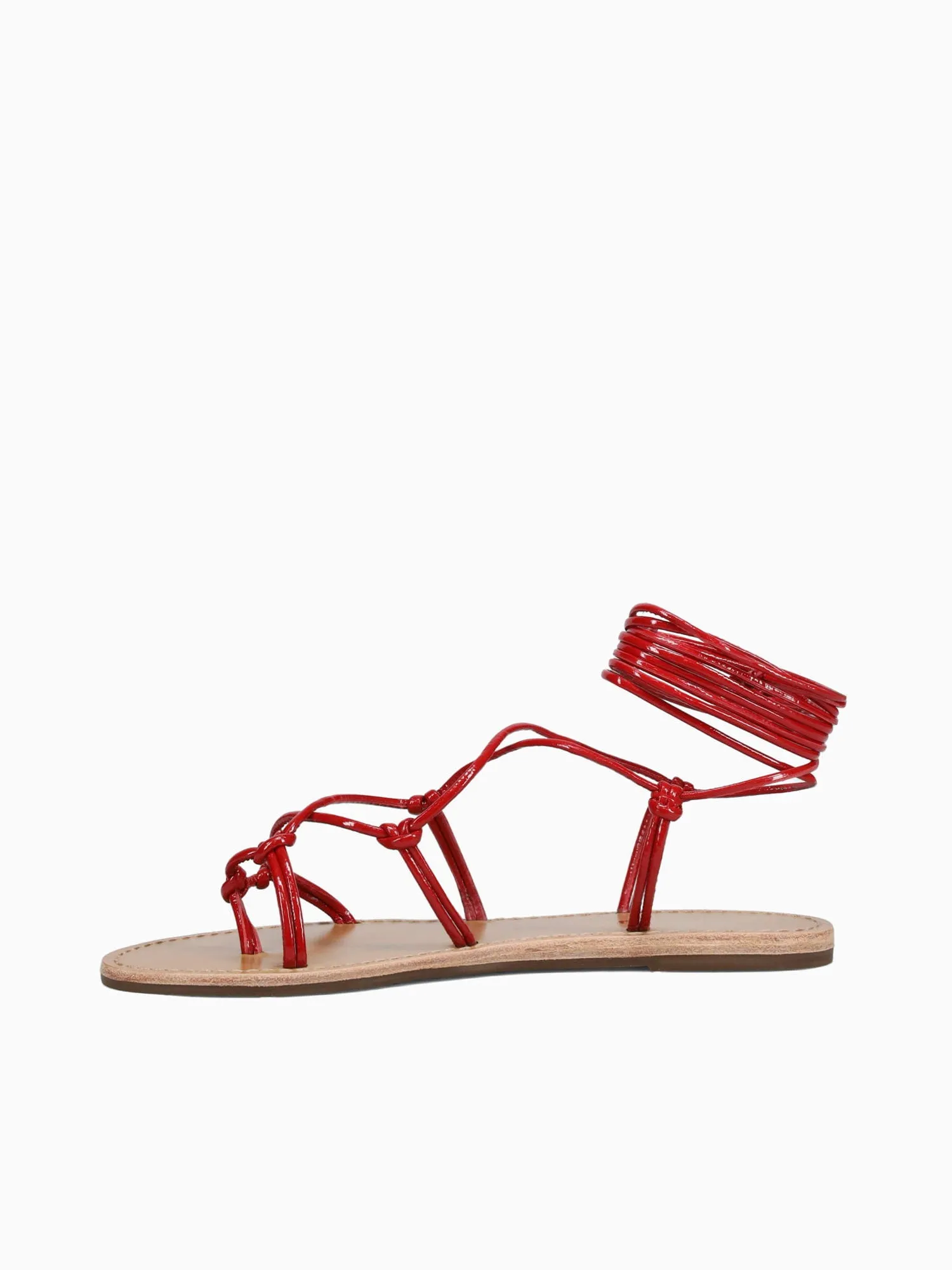 Hello Kitty Flat Shoes Rolete Dk Red Verniz