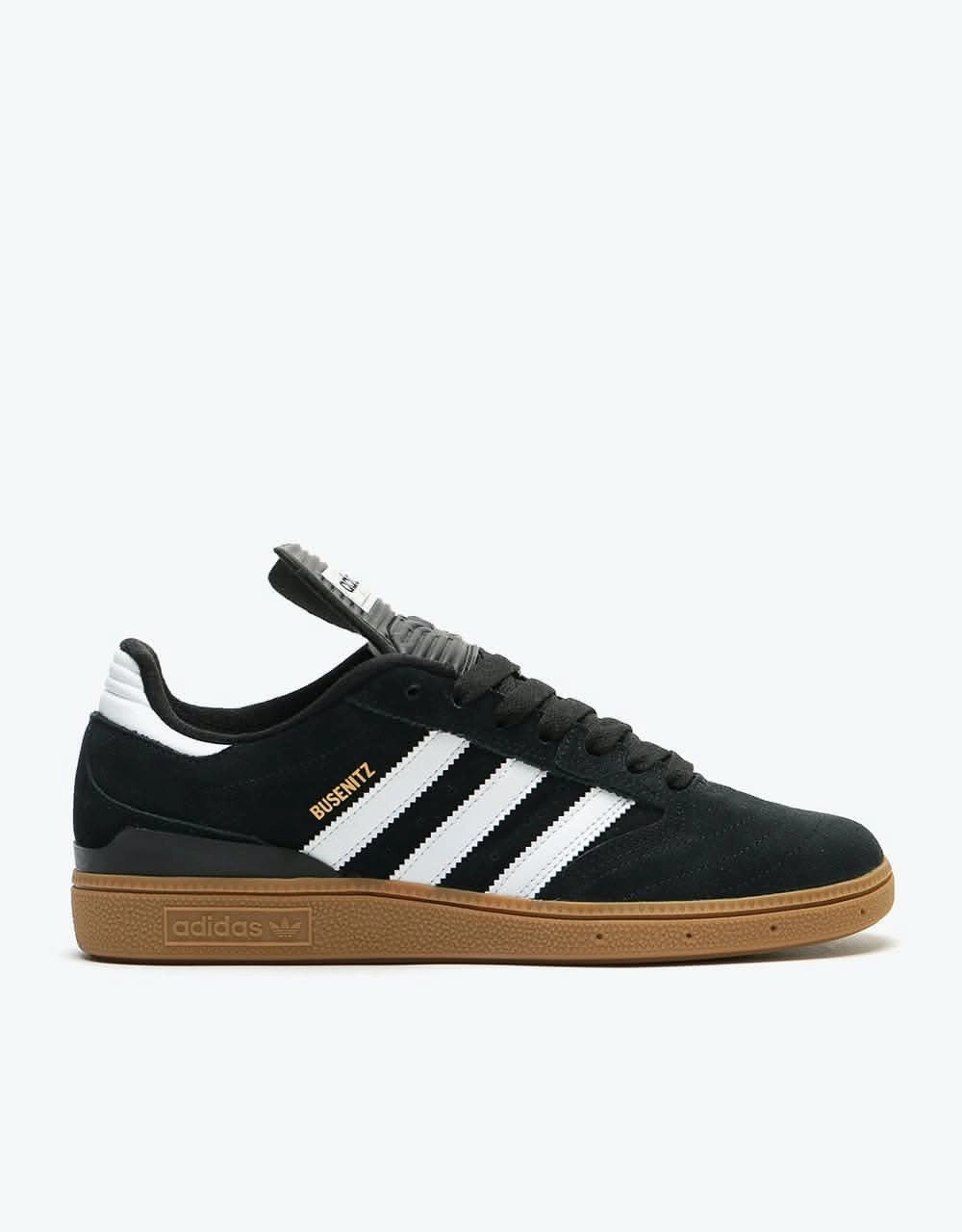 adidas Busenitz Pro Skate Shoes - Black/Running White/Metallic Gold New Adidas Shoes 2024