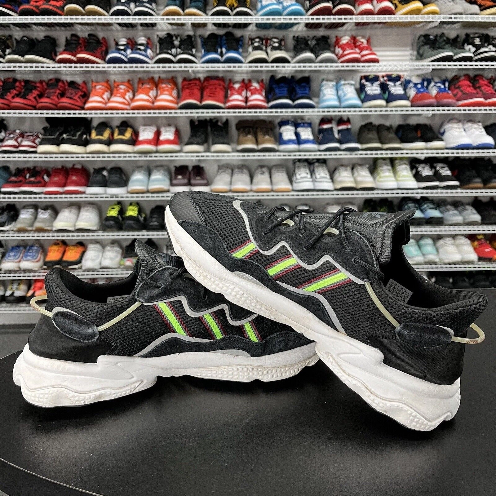 Adidas Ozweego Black/Green Running Trainers (EE7002) Sneakers Men's Size 13 Messi Shoes Adidas