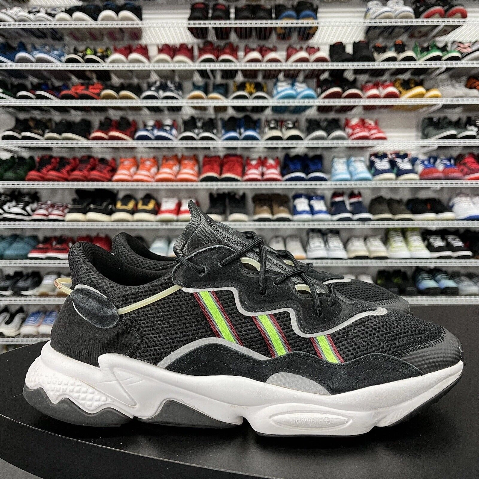 Adidas Ozweego Black/Green Running Trainers (EE7002) Sneakers Men's Size 13 Adidas Kermit Shoes