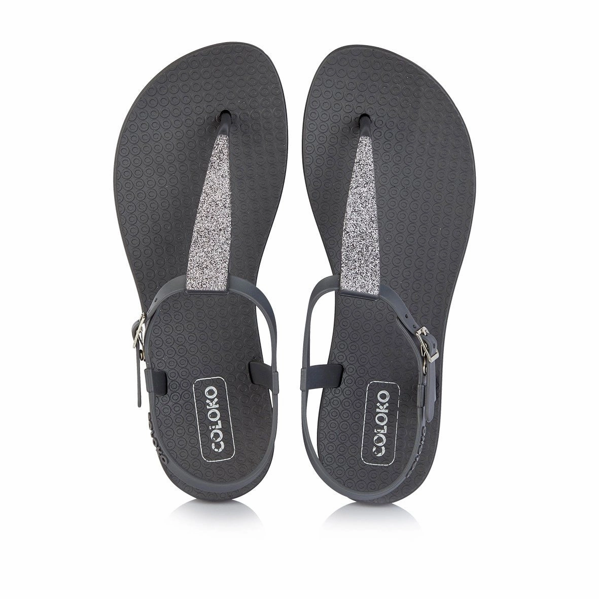 Tooled Leather Flip Flops AMARYLLIS