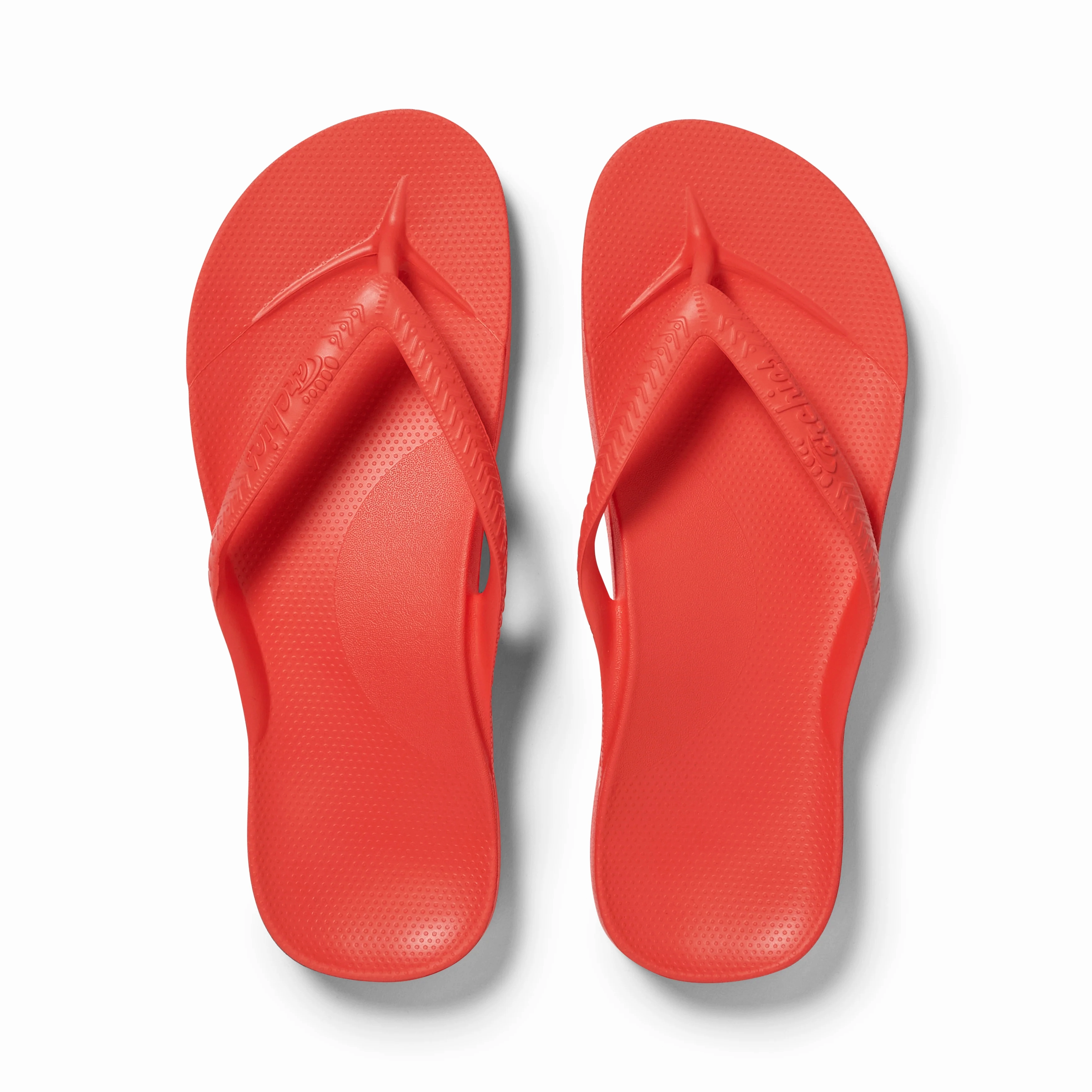 Arch Support Flip Flops - Classic - Coral Women Flip Flops