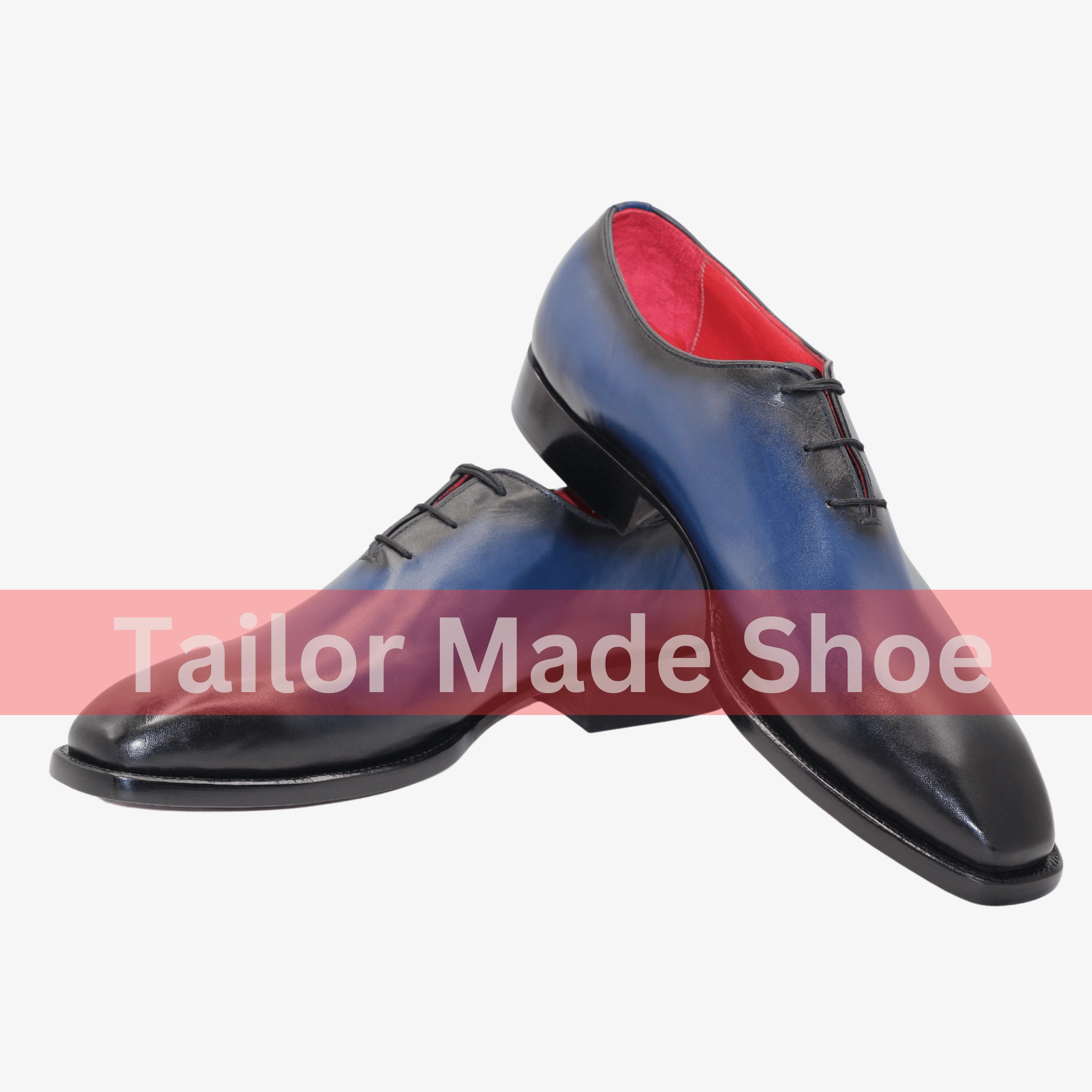 Winter Combat Boots Artisan-Crafted Blue Leather Shoes  The Epitome of Sophistication Handcrafted Premium Blue Leather Shoes with Black Finish  Modern Elegance