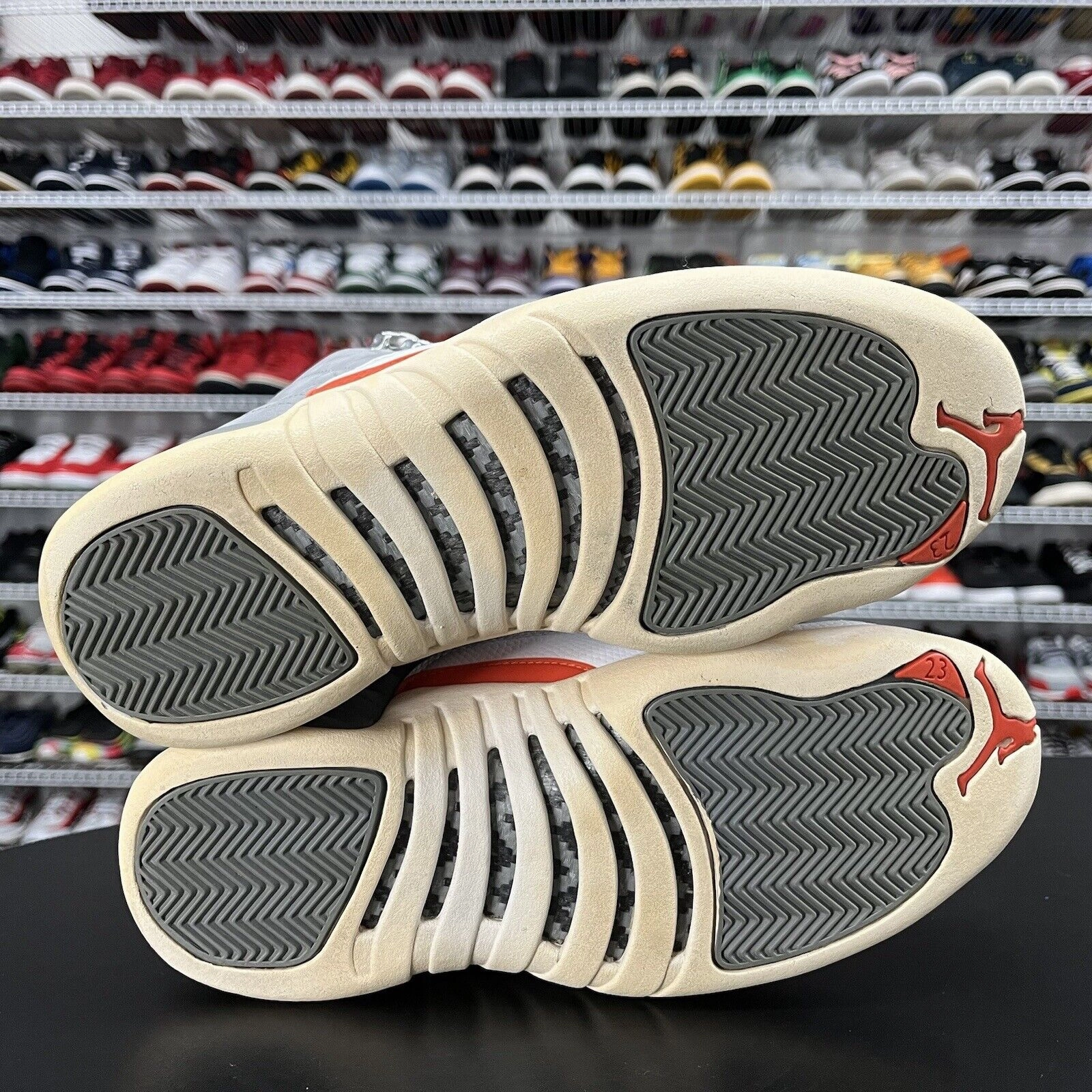 Nike Air Jordan Retro 12 Cool Grey 130690-012 Mens Size 8 Asics Steel Cap Shoes