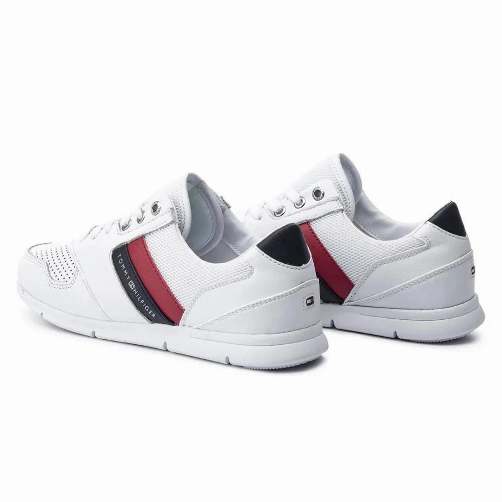 Good Casual Running Shoes Tommy Hilfiger Lightweight Leather  Sneakers FW0FW04261-WHT