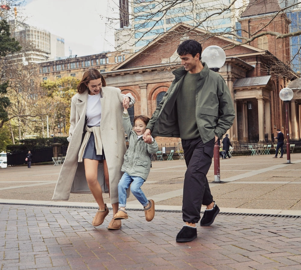 Foldable Ballet Slippers AUSTRALIAN SHEPHERD UGG Slippers Kids Sheepskin Wool Ankle Tazzy Hippie