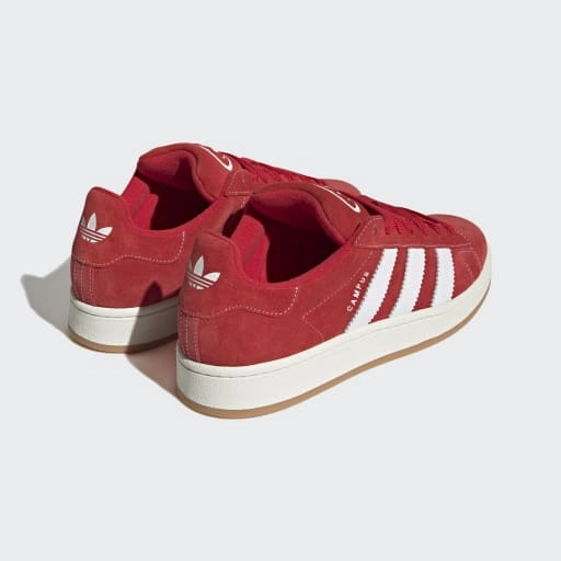 CAMPUS 00S SHOES - Better Scarlet / Cloud White / Off White Street Soccer Shoes Adidas