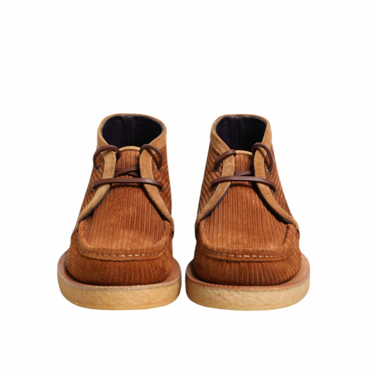 Monk Shoes Casual Dolce & Gabbana Brown Suede Nubuck Leather Desert Ankle Boots Shoes