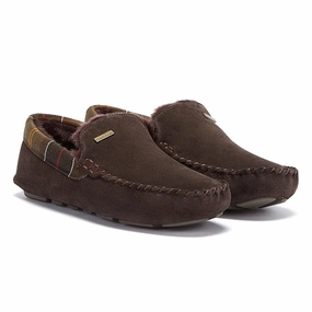 Non Slip Material For Slippers Barbour Monty Slippers - Brown