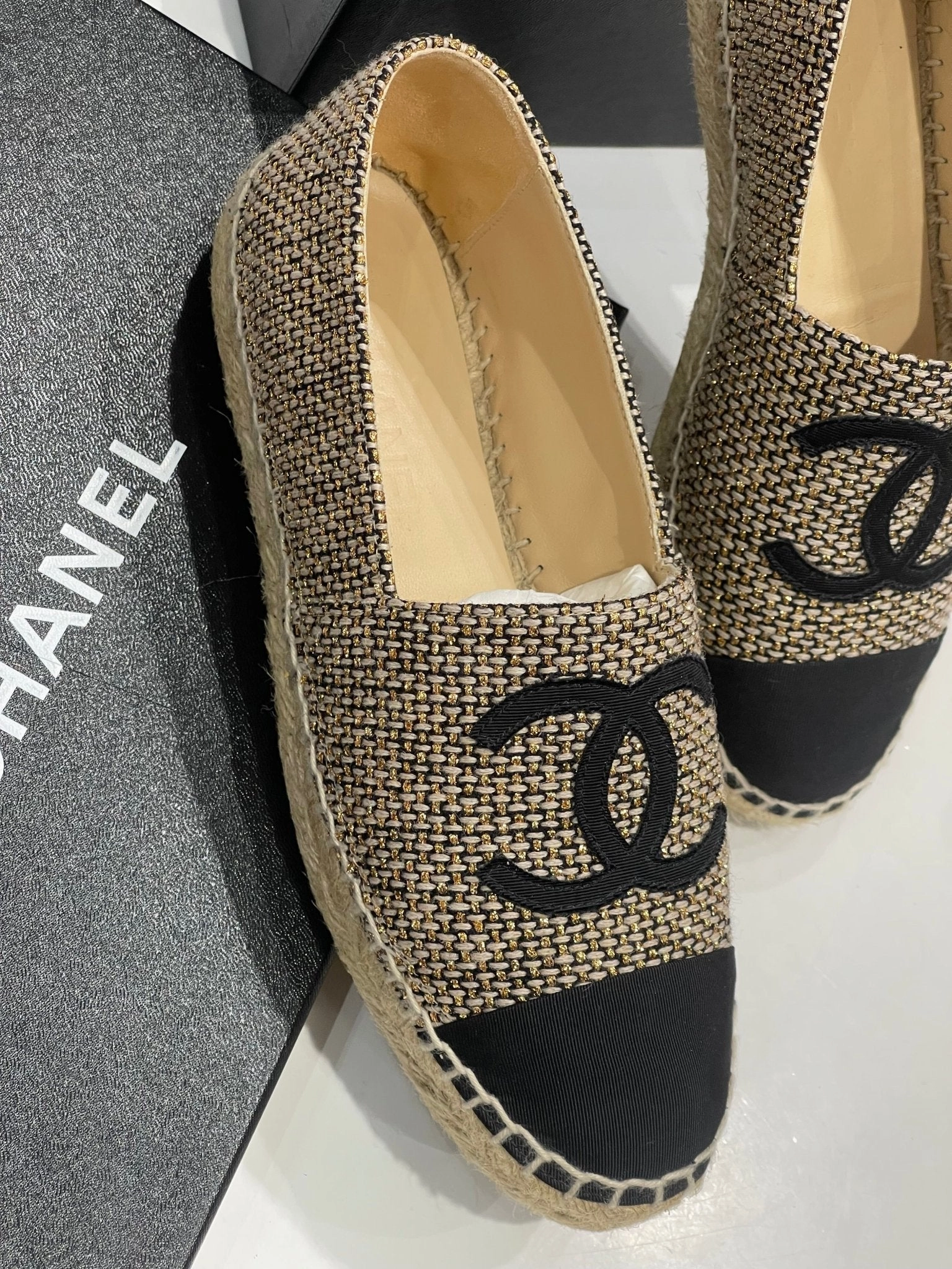 Leopard Espadrilles Wedge Chanel - Espadrilles T37
