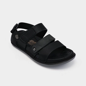 Small Wedge Heel Sandals Boys Sandal P-09-BLACK