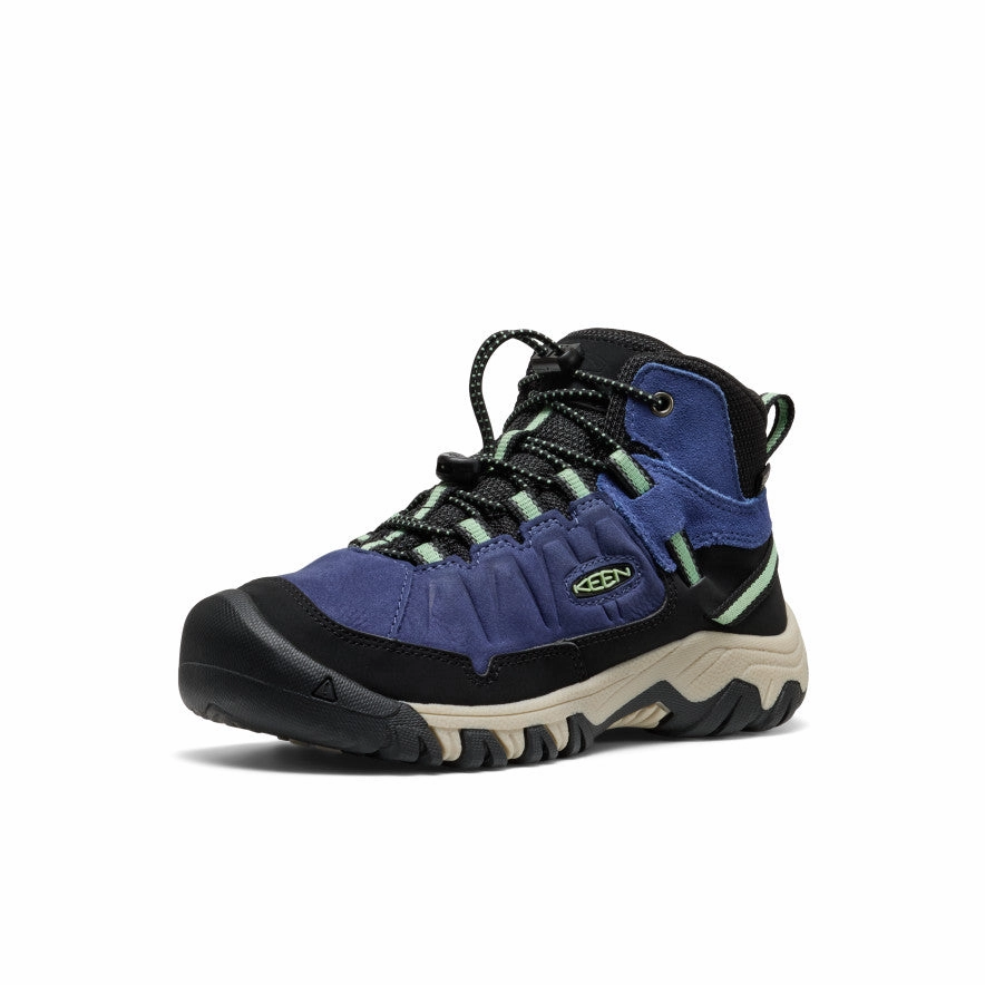 Most Comfortable Hiking Shoes Big Kids' Targhee IV Waterproof Hiking Boot  |  Skipper Blue/Hemlock