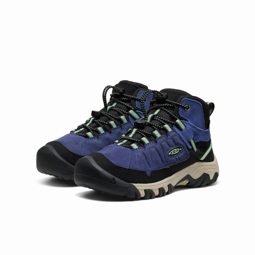 Big Kids' Targhee IV Waterproof Hiking Boot  |  Skipper Blue/Hemlock Best Ultralight Hiking Shoes