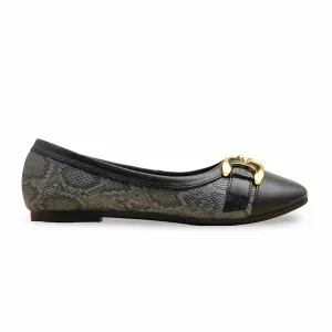 Black Wedding Flat Shoes Black Pumps For Ladies WN1366