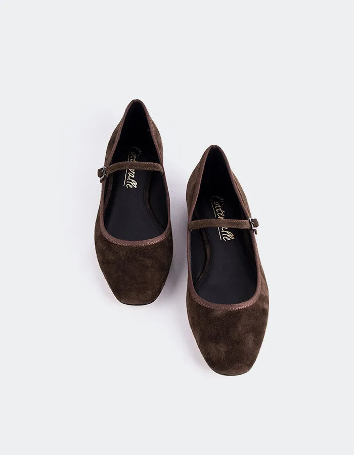 Formal Shoes For Flat Feet Casilina Brown Suede
