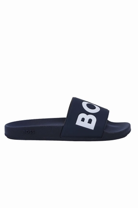 BOSS Black Aryeh_slid_rblg Slider Dark Blue Bacon Flip Flops