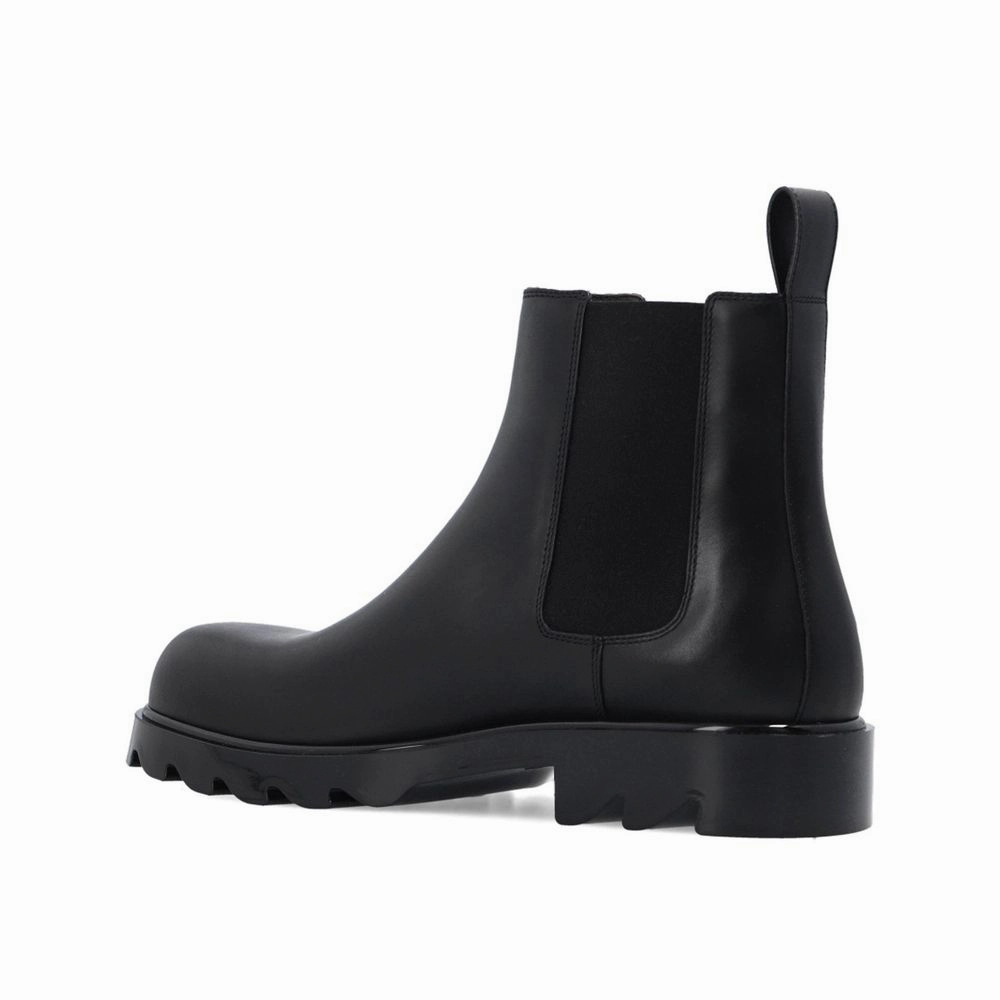 Leather Western Boots Bottega Veneta Black Calfskin Chelsea Boots