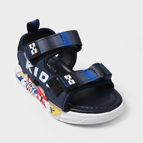 Boys Sandal R-12-NAVY Jelly Fisherman Sandals
