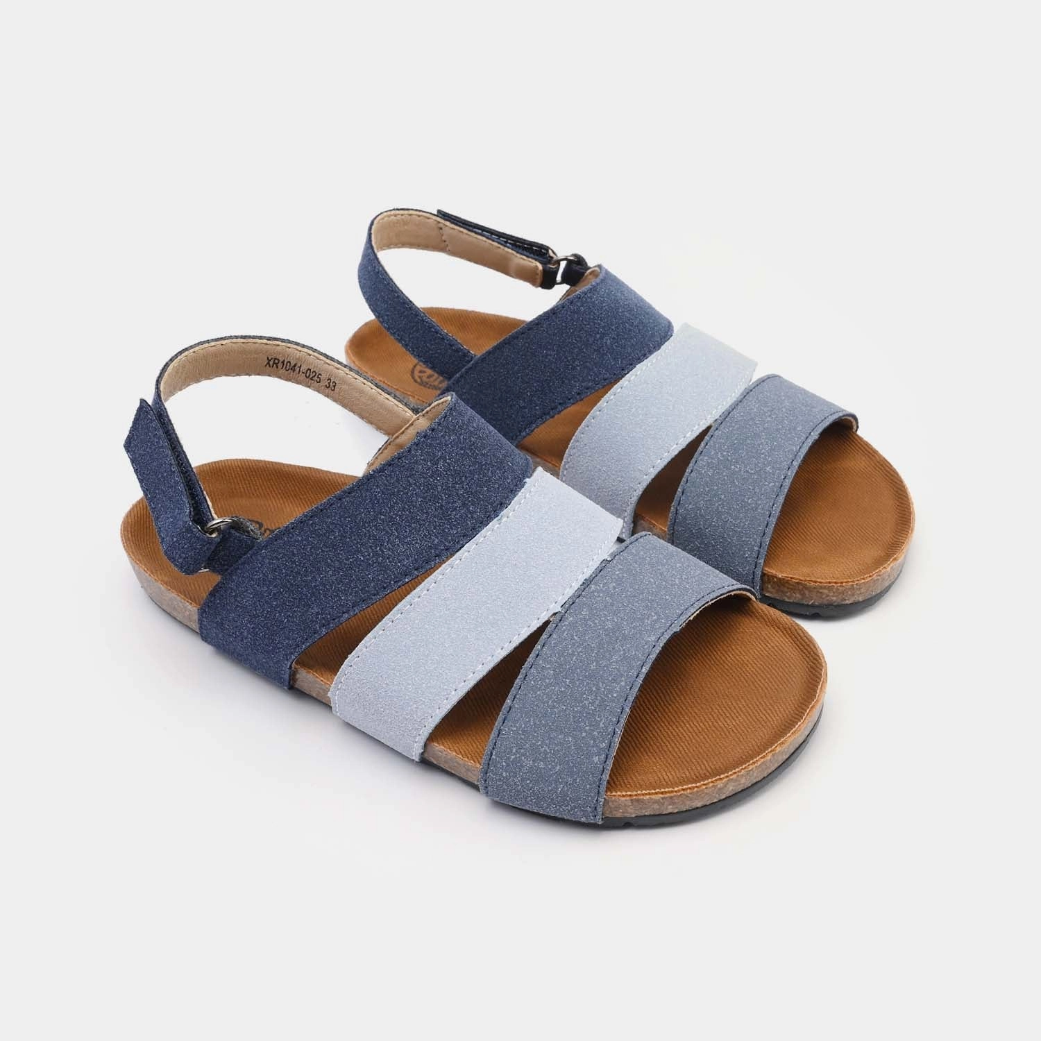Boys Sandal XR1041-025-NAVY Suede Heeled Sandals