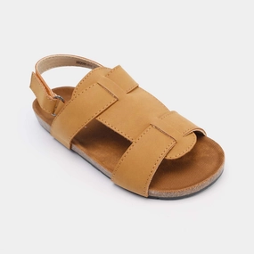 Boys Sandal XR2099-015-CAMEL Wedge Mule Sandals