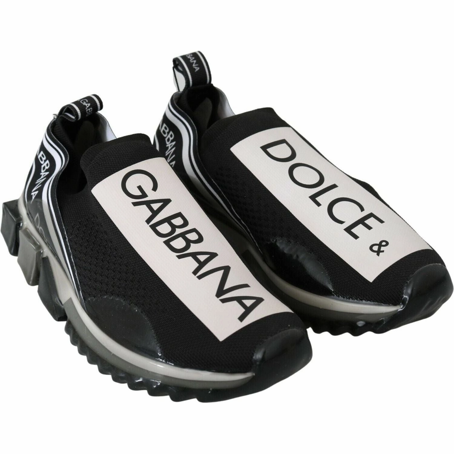 Dolce & Gabbana Black White SORRENTO Sport Stretch Sneakers Common Project Casual Shoes