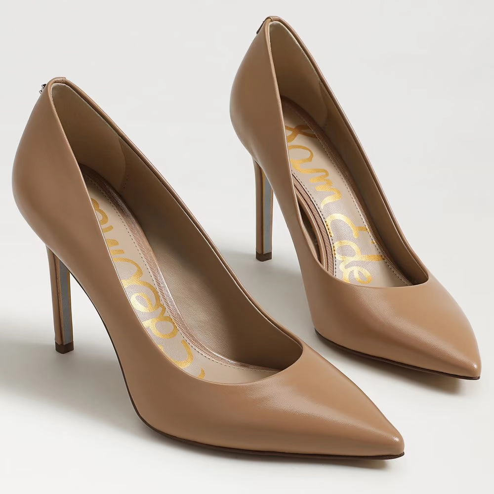 Outdoor Shoe Rack Waterproof Sam Edelman Women's Hazel Pointed Toe Pump | French Sand Leather